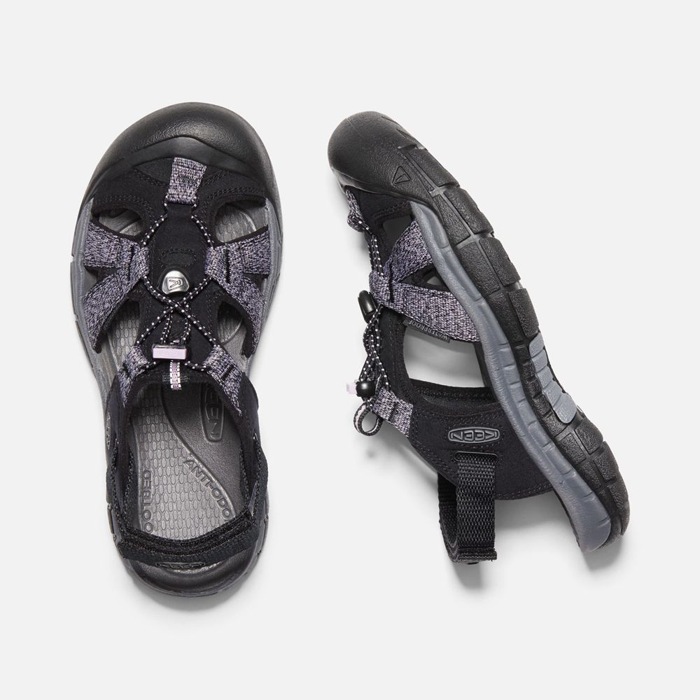 Sandales Keen Femme Noir/Violette | Ravine H2 | EJUDN-9048